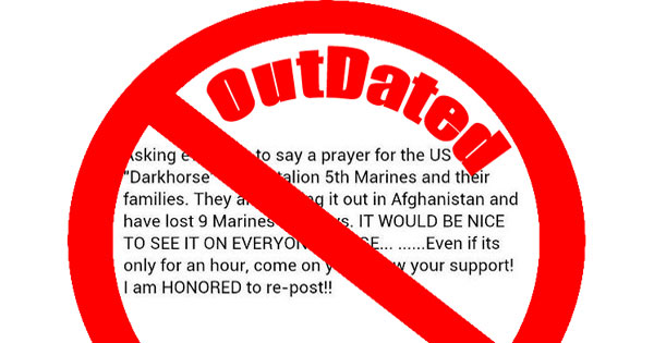 OUTDATED: Prayer Request Darkhorse 3rd Battalion 5th Marines and their families