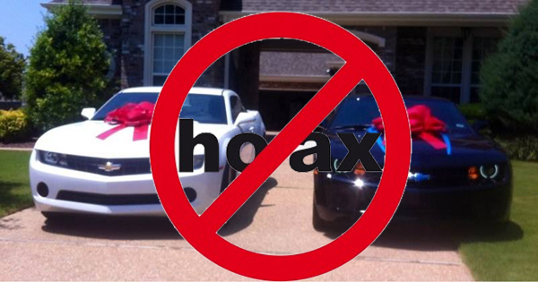 Chevrolet Camaro Giveaway Hoax