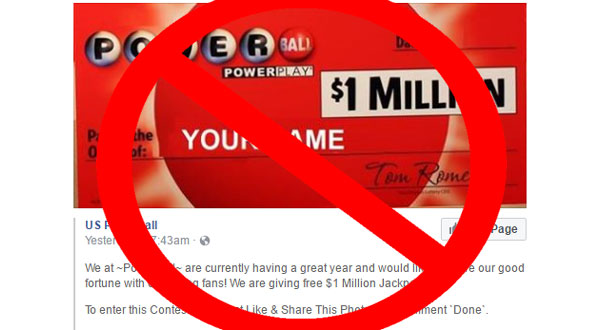 Powerball US Hoax Page